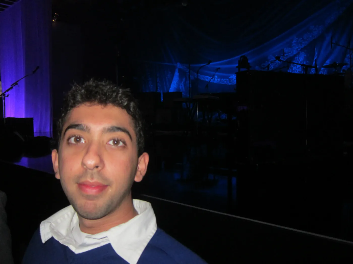 Jimmy Dushku at the barricade in front of the stage