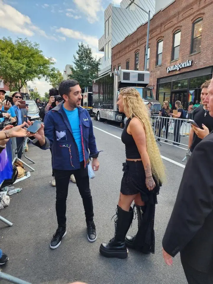 Outside the Brooklyn venue