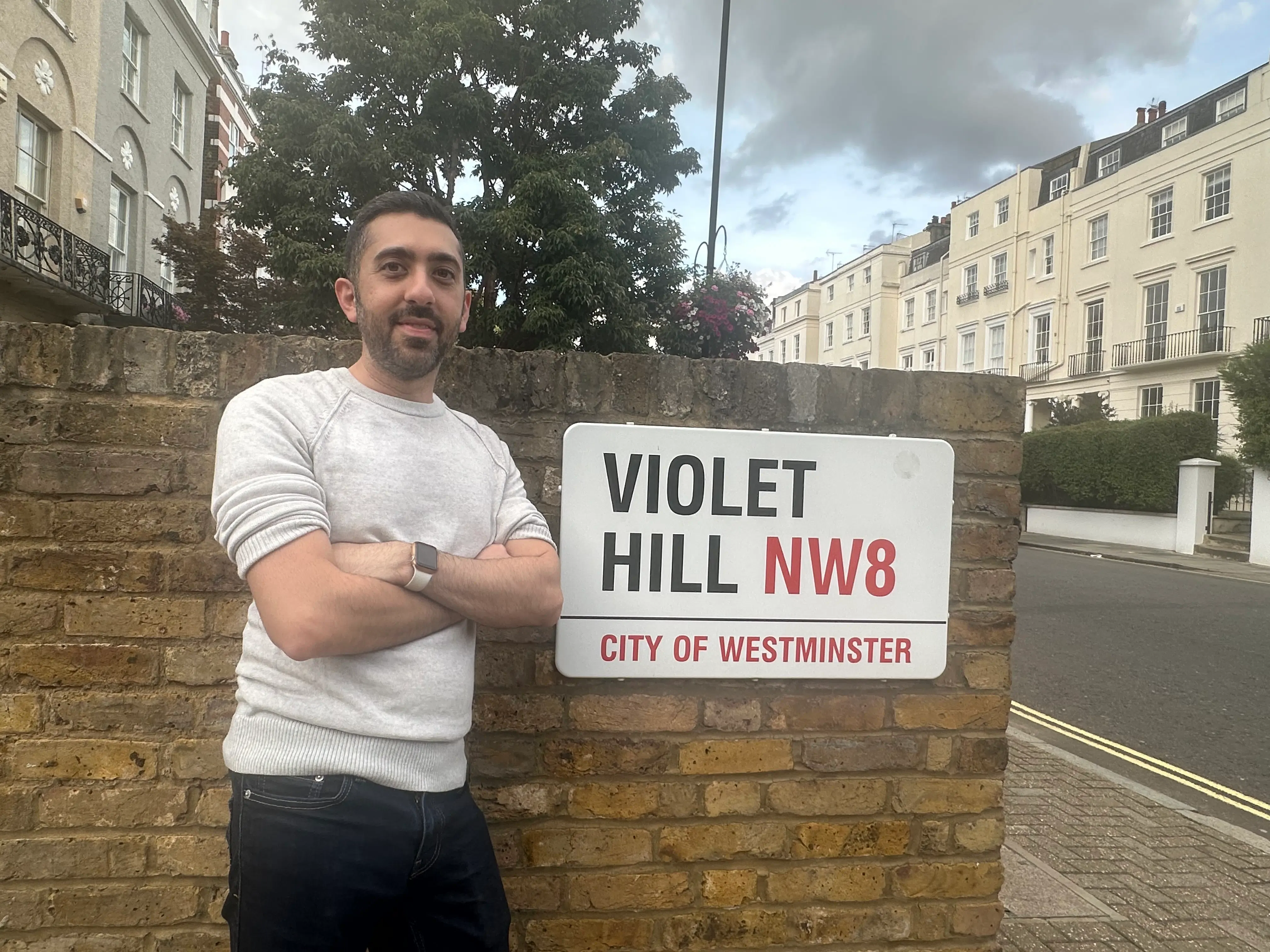 Stopped by Violet Hill