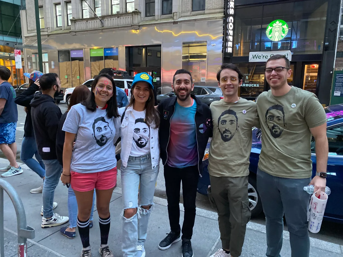 Jimmy Dushku and friends before the Today Show concert