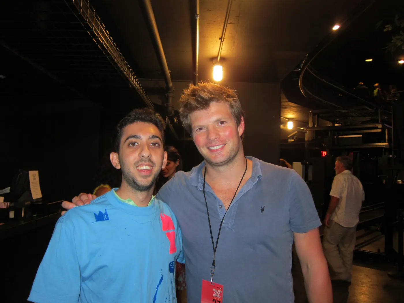 Jimmy Dushku with Phil Harvey after the show