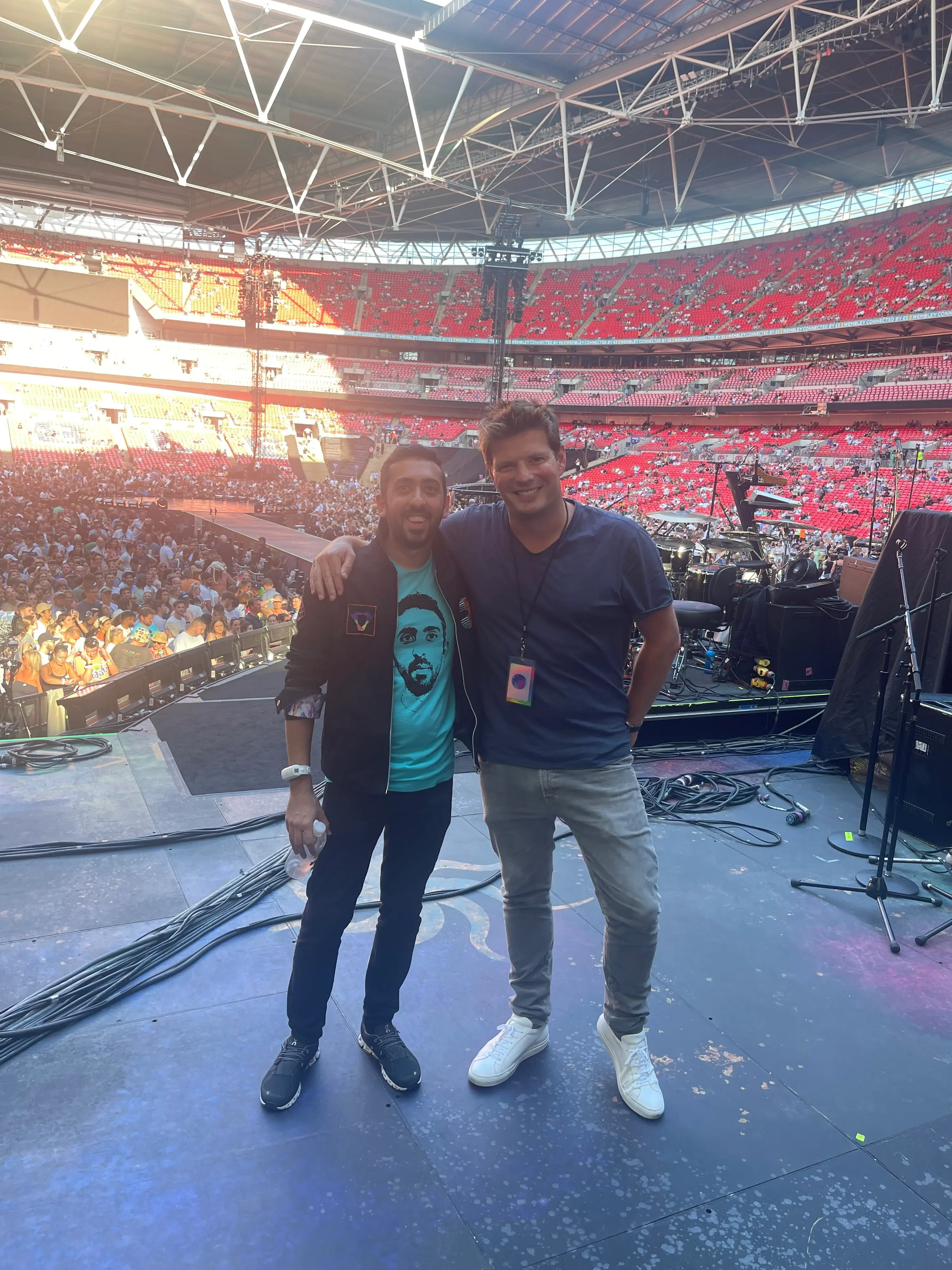 On stage with Phil