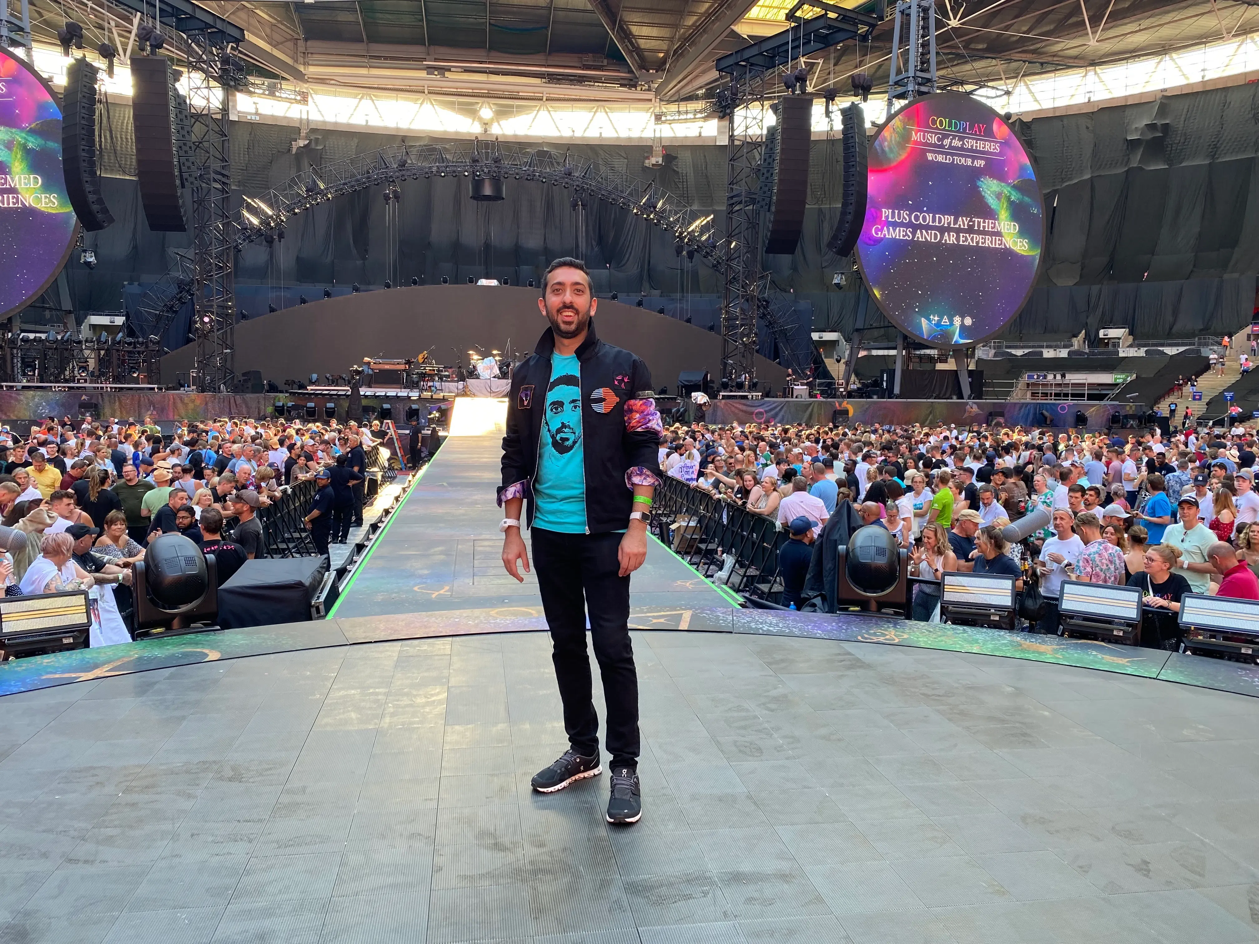 On B Stage at Wembley Stadium