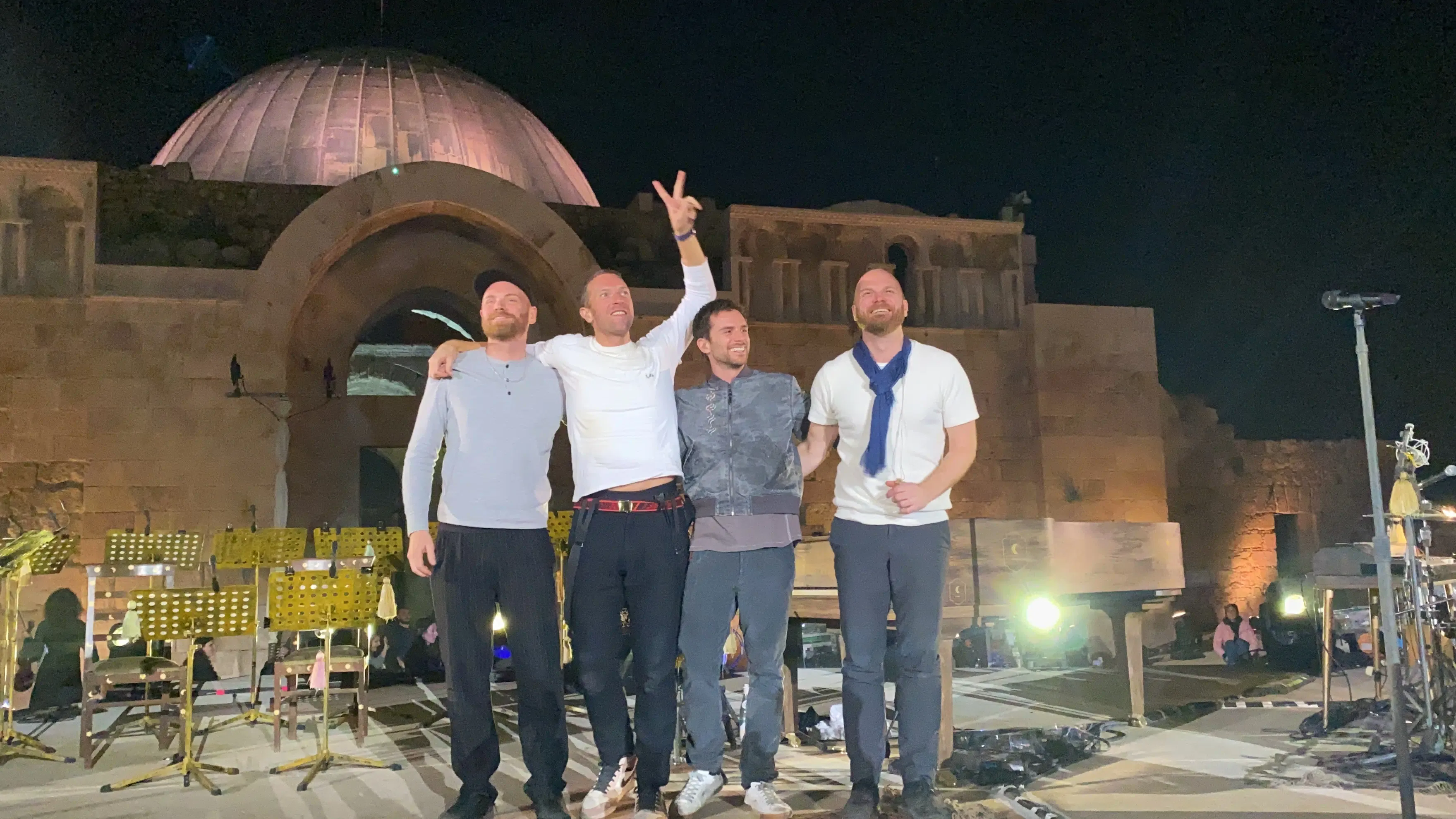 Coldplay closing out the show