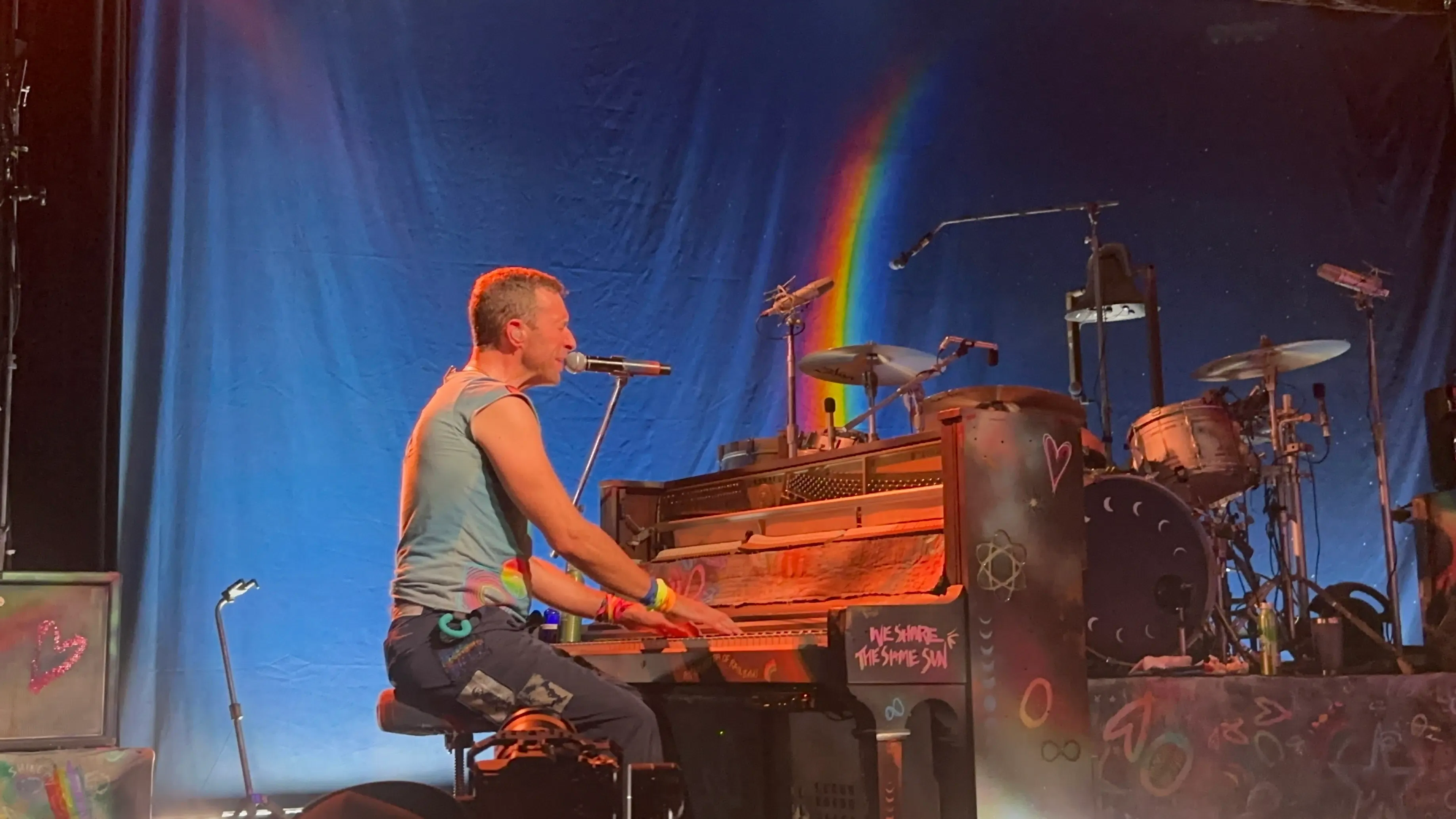 Chris Martin at the piano, Music Hall of Williamsburg