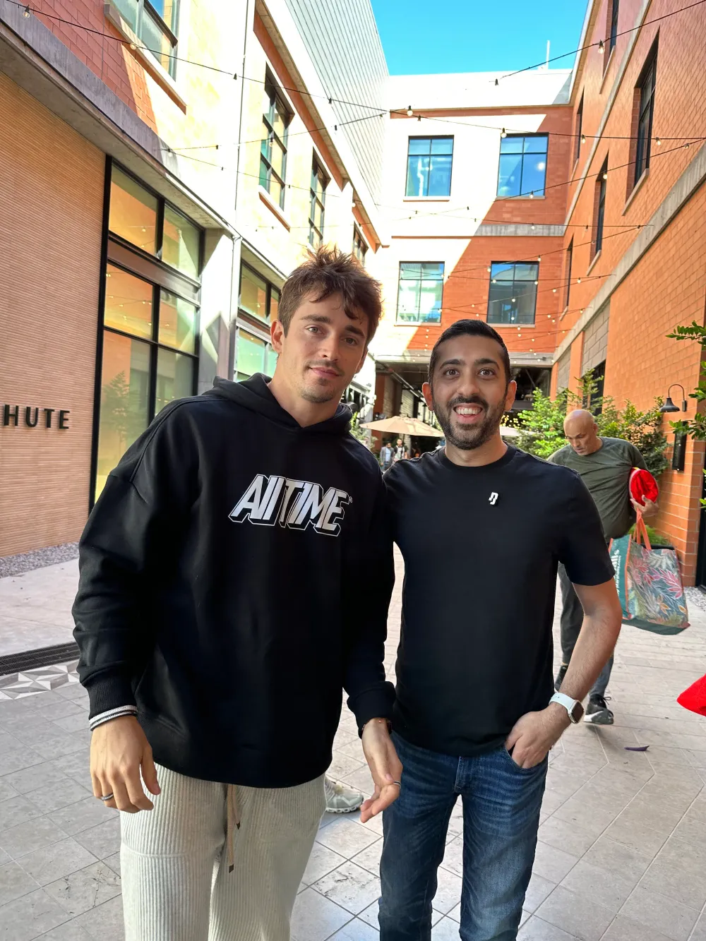 Jimmy Dushku with Charles Leclerc