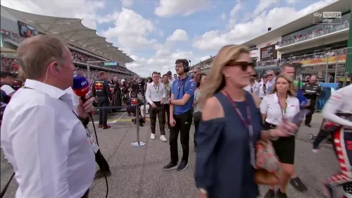 The grid walk moment with Brad Pitt and Martin Brundle