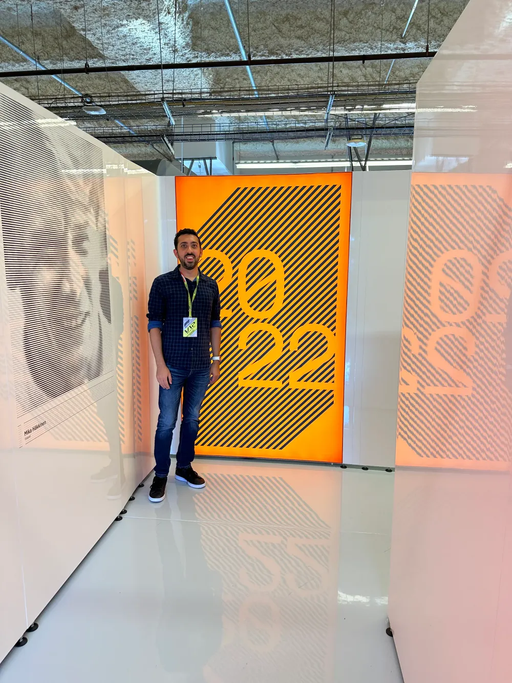 Jimmy Dushku inside the McLaren garage at Circuit of the Americas