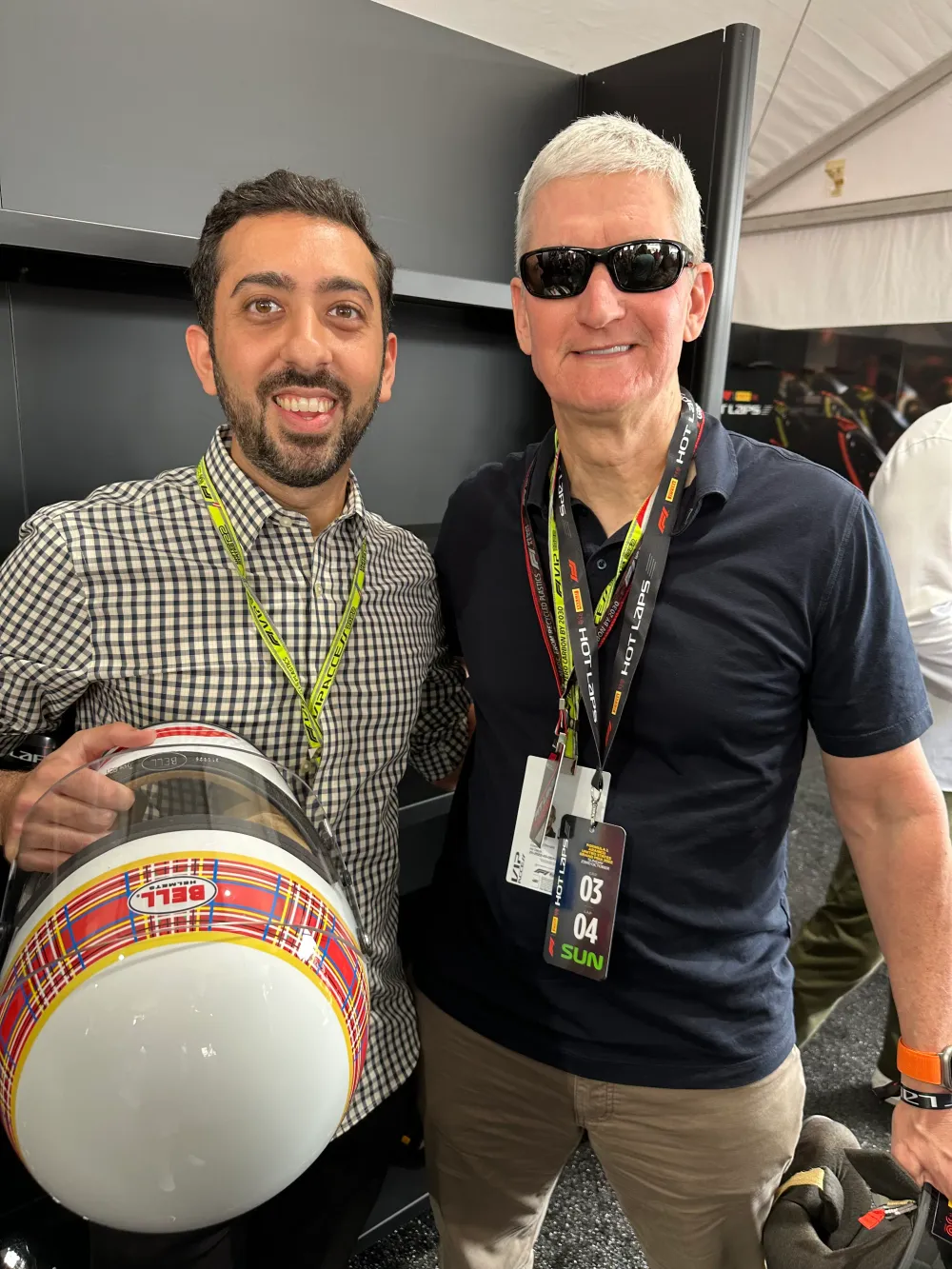 Jimmy Dushku with Apple CEO Tim Cook