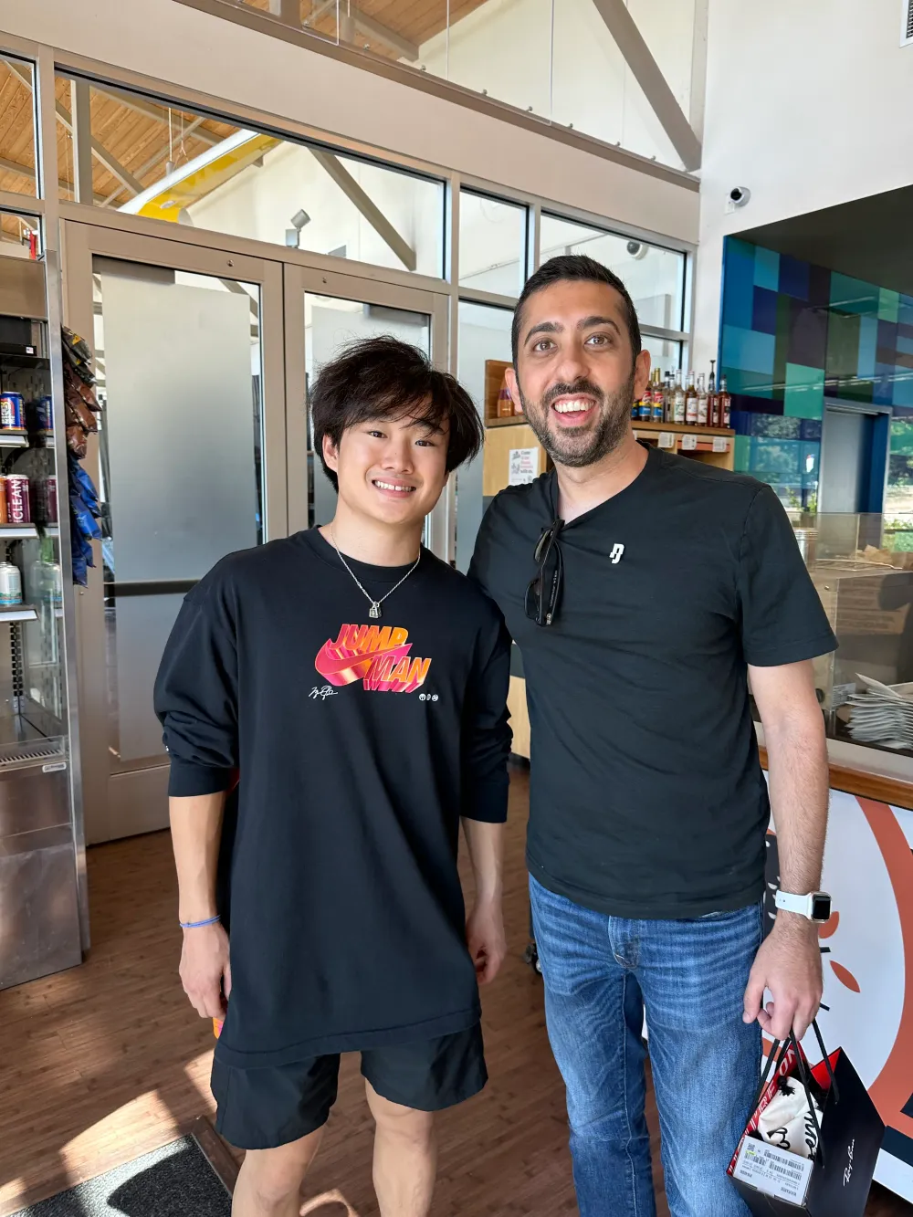 Jimmy Dushku with Yuki Tsunoda