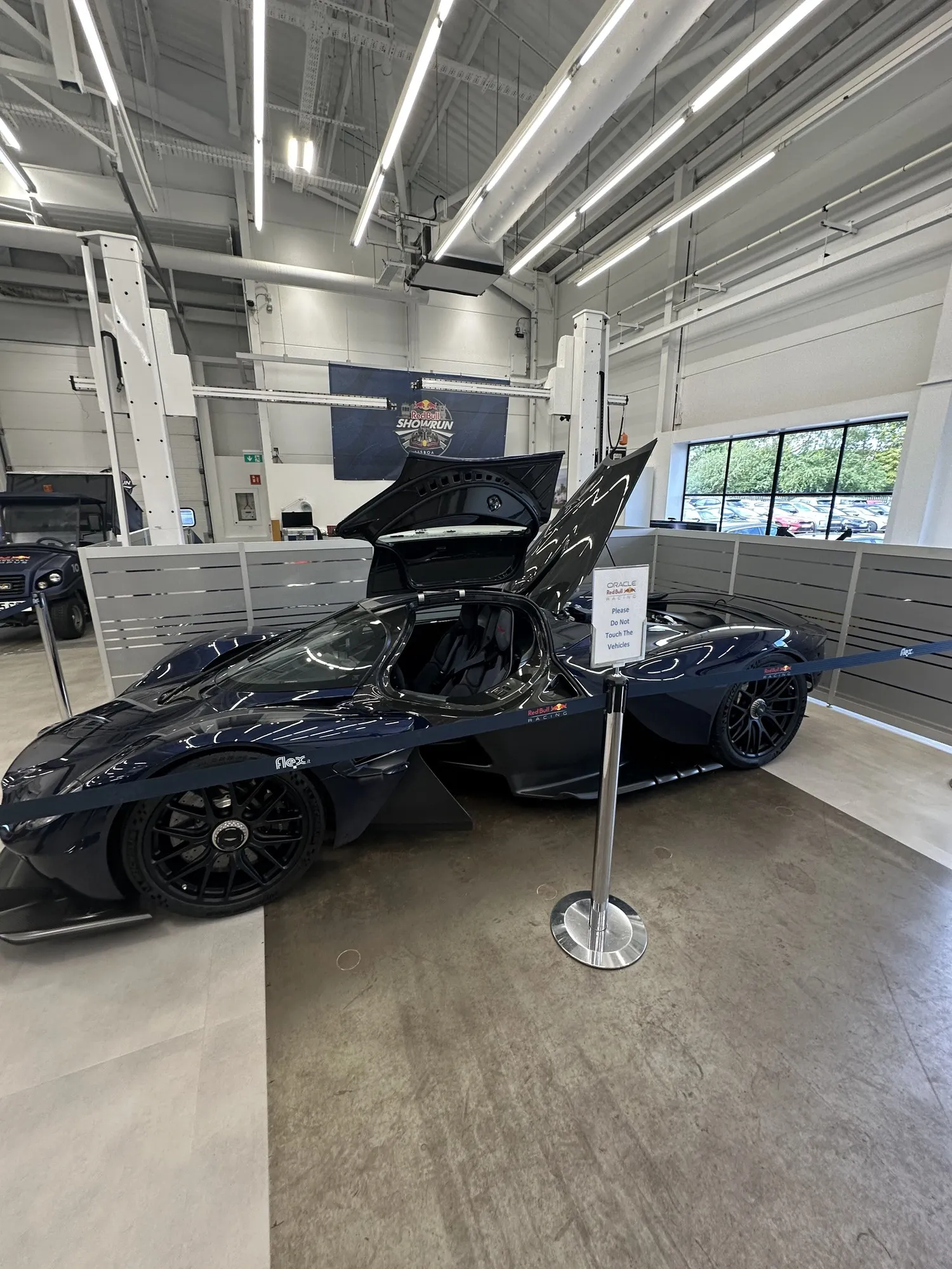An Aston Martin Valkyrie in the workshop