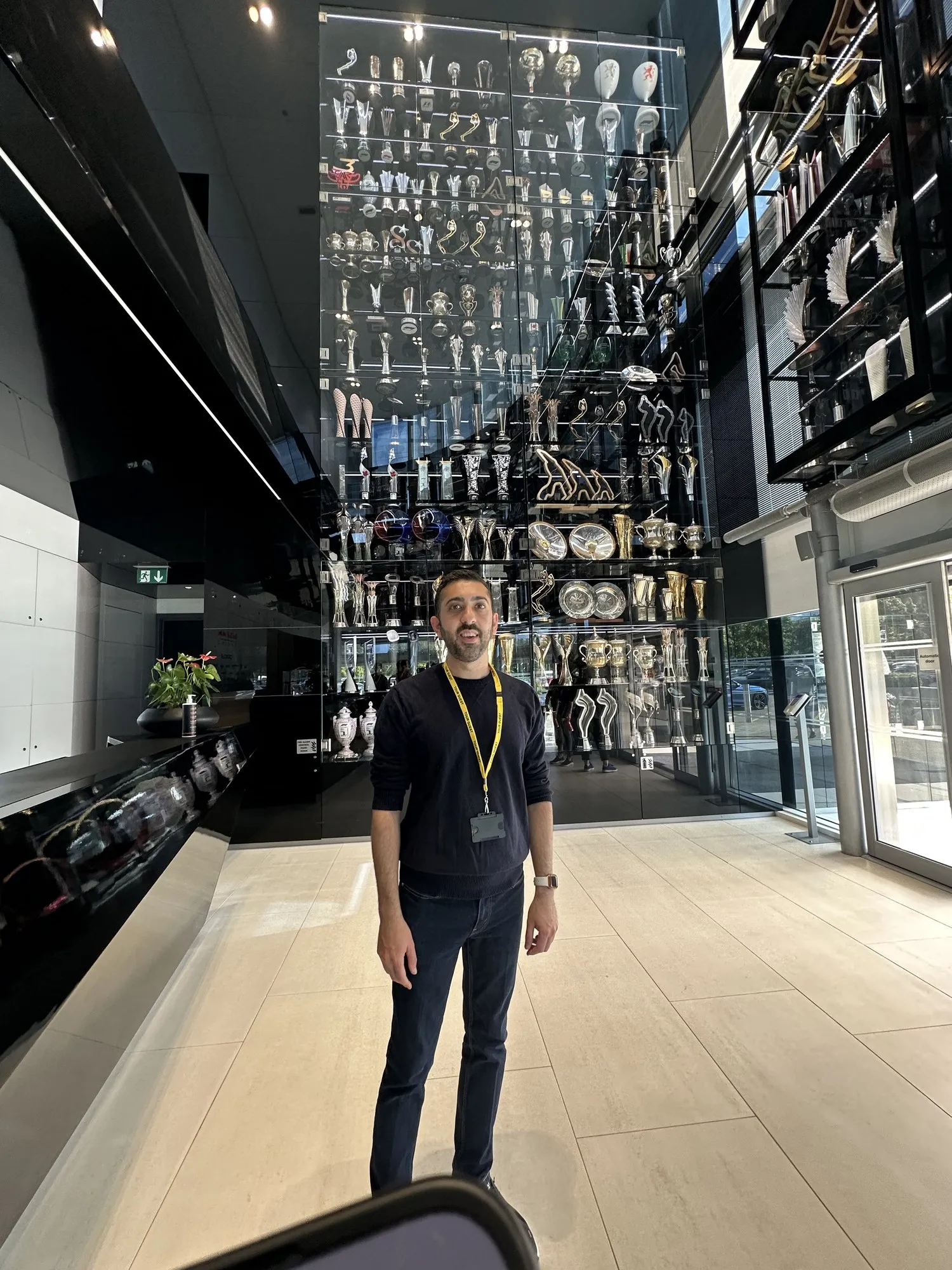 The trophy wall inside the Stewart Building